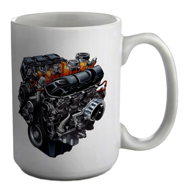Auto Motorbecher Dichtung Benzinkopf Mechaniker 15oz große Tasse Geschenk