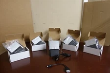 Lot of 5 - Thales Serial Card Readers with Stands