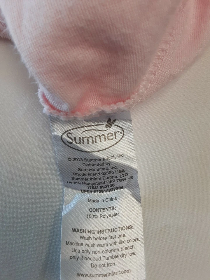 Lote X2 Sábanas Cuna Infantil Verano (1) Algodón Blanco y (1) Felpa Suave Rosa Foto 4 de 4