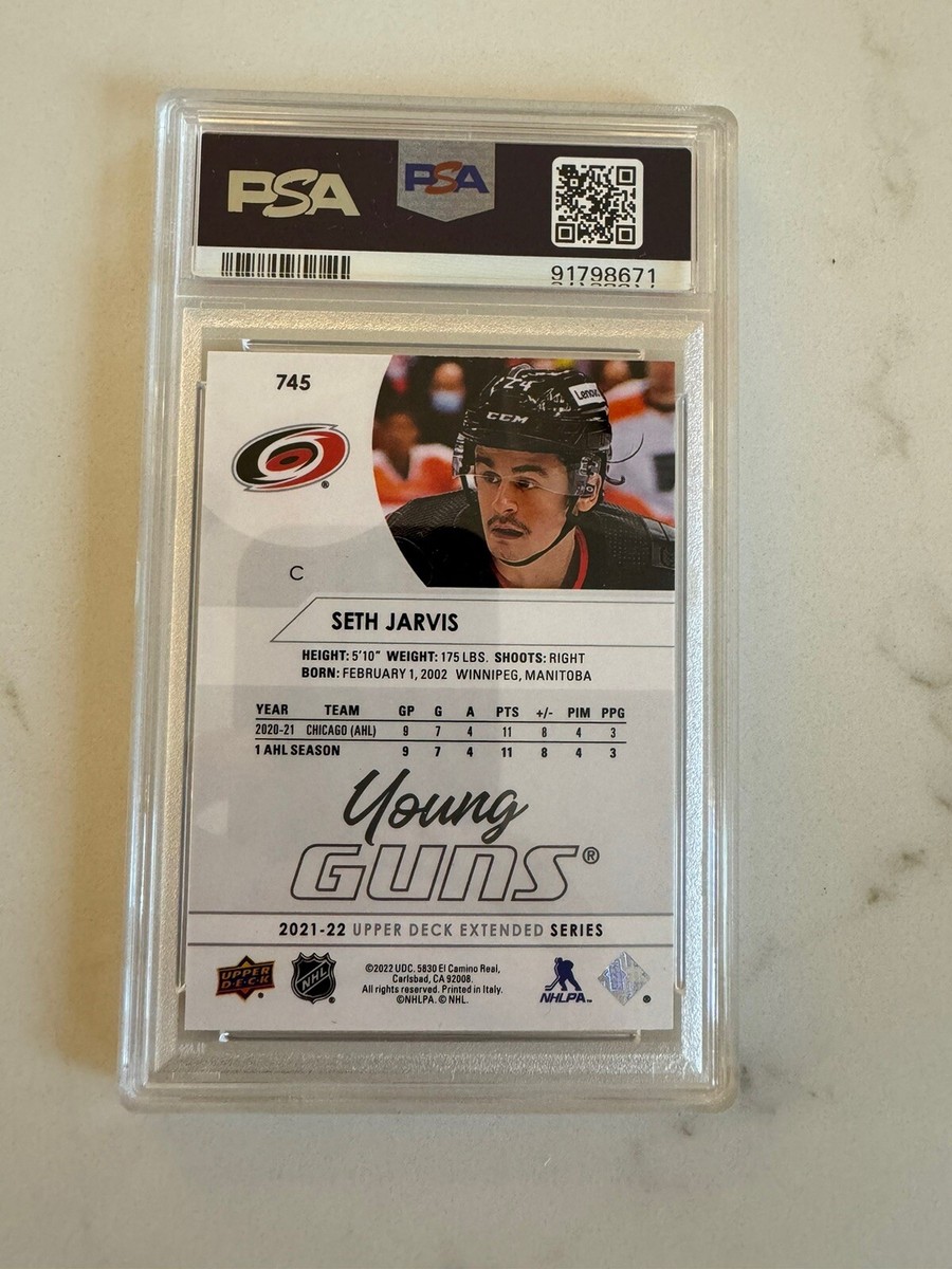 Seth Jarvis Young Guns Rookie Card PSA 9 Mint | eBay