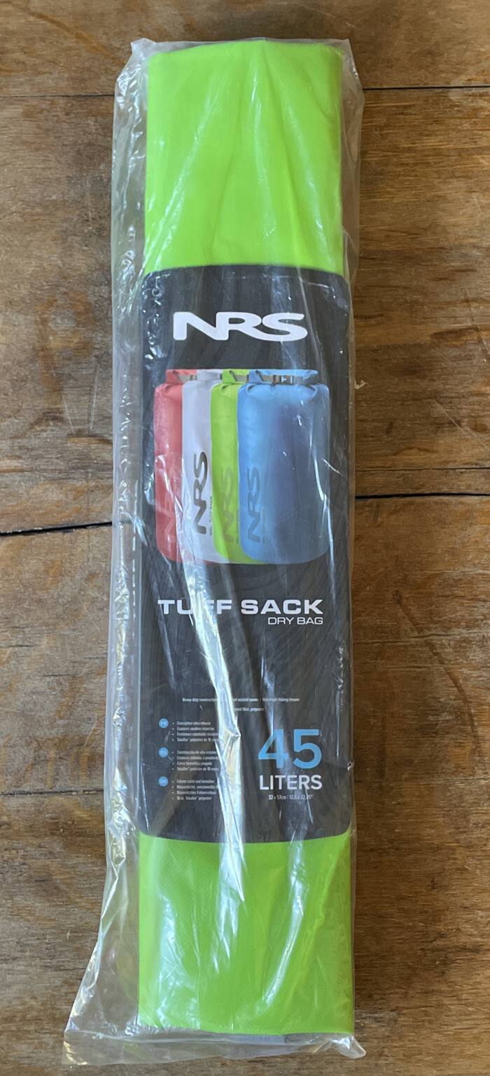 NRS Tuff Sacks, Green, 45L NEW