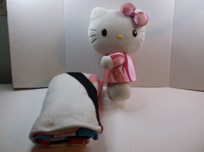 2007  Hello Kitty Sanrio 15  Plush/ Pink Dress With Blanket