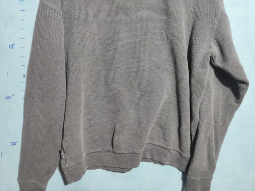Woolrich Brown 1/4 Zip Sweater, Cotton, Size M, - Picture 9 of 9