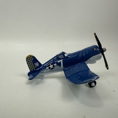 Disney Pixar Planes Mattel Die Cast Skipper Riley Plane #7 Blu X9461 - Foto 3 di 7