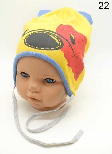 Baby Boy Hat Tie Up Cap Toddler Infant Spring Lace Up Hat Cotton - Picture 28 of 61