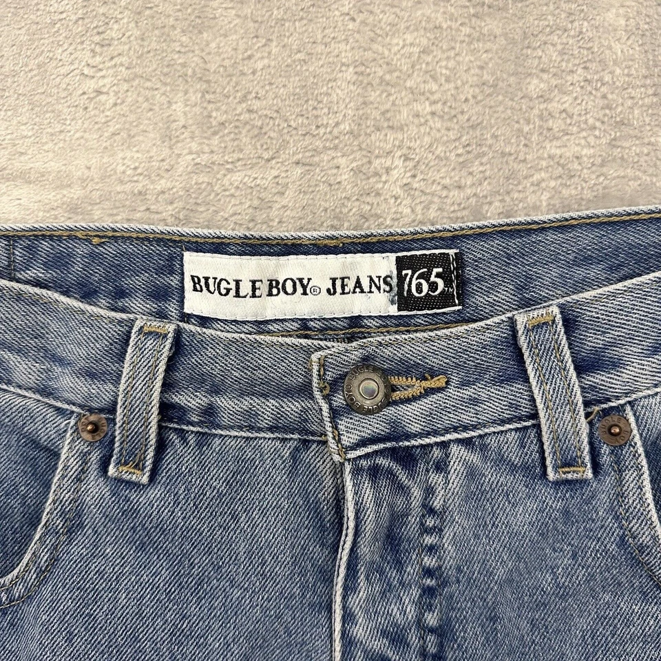 Pantalones Cortos De Colección Bugle Boy Jeans 765 Para Hombre 34 Azul Años 90 Denim Med Lavado 11” Entrepierna Foto 2 de 4
