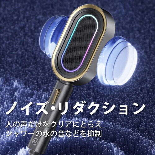 MeloShower Shower head with karaoke microphone IPX7 waterproof