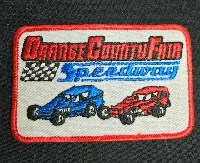ORANGE COUNTY FAIR SPEEDWAY Racing Patch 41/4 long Vintage Original Embroidered eBay