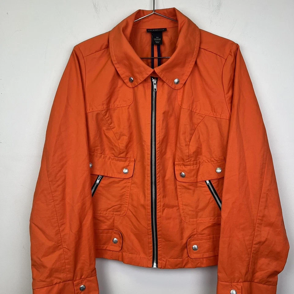 Chaqueta Lane Bryant Talla 2O Naranja Recortada Foto 2 de 4