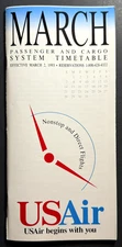 USAir System Timetable Effective March 2, 1993