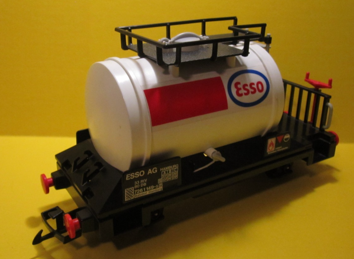 PLAYMOBIL TRAIN WAGONS Citernes Pétrolier 4024 4107 4108 Complet