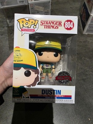 Funko Pop Stranger Things Figur - Dustin 804 Special Edition + Schutz