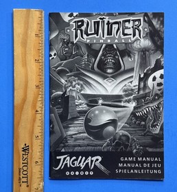 RUINER PINBALL   --  ATARI Jaguar Instruction Manual Booklet Only, NO GAME