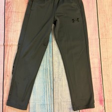 Under Armour Boys Youth Medium 10/12 Gray Athletic Pants Play Condition Flaw