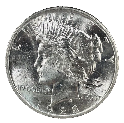 1923 Peace Dollar  VAM 3 DDR Top 50 GEM/BU. 90% Silver $1 US Coin # 456