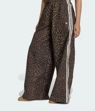 *Adidas Leopard Print Firebird Oversized Track Pant | size XS | JW7302 Women's