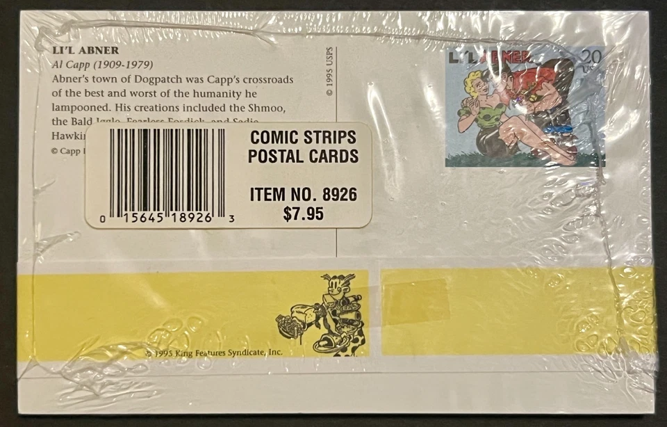 SCOTT UX230 1995 USPS LITTLE ORPHAN ANNIE POSTAL CARD SET SEALED NEW COMIC STRIP - Image 2 of 2
