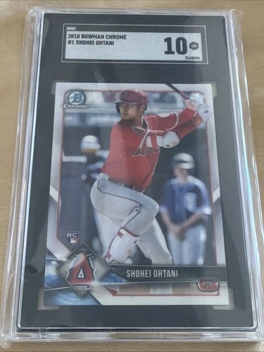 2018 Bowman Chrome Shohei Ohtani Rookie Card RC #1 SGC 10 Gem Mint! MVP!