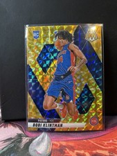 2024-25 Panini Mosaic - Rookies Bobi Klintman #226 Reactive Yellow Mosaic Prizm 