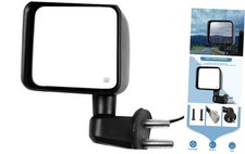 Driver Side Heated Power Mirror for Jeep Wrangler 2007-2017 Manual Fold