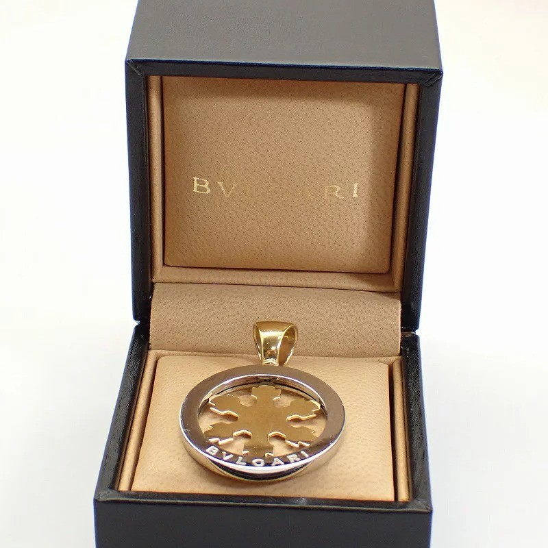 BVLGARI Tondo Snowflake Yellow Gold 750 K18YG Stainless Steel