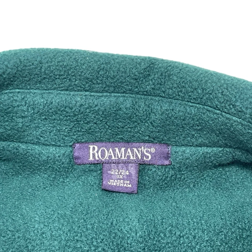 Abrigo polar de mujer Roaman 1X 22/24 verde oscuro manga larga trabajo informal Foto 3 de 4