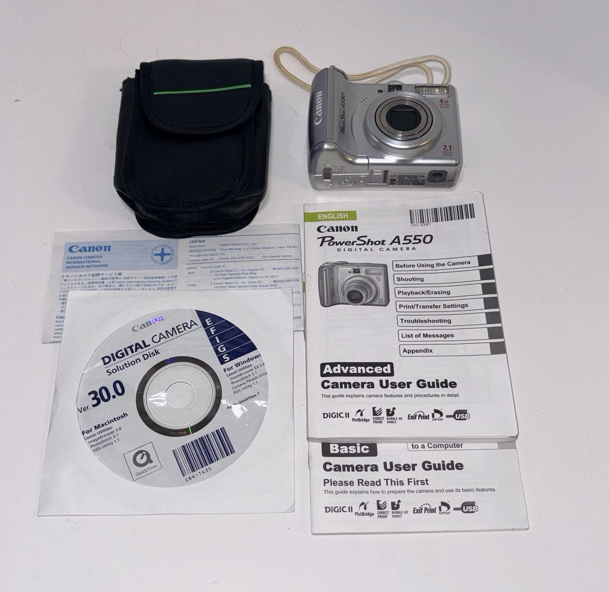 Canon PowerShot A550 7-7.9 MP Digital Cameras for sale | eBay