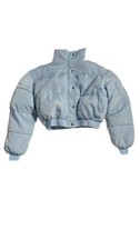 Big Girls Cropped Puffer Jacket Size Medium