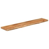 Wandregal 90X20X2,5 Cm Rechteckig Massivholz Akazie Baumkante