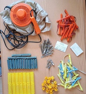 Set für Dauerwelle / Lockenwickler / Kopfhaube 