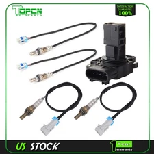 For 09-14 Cadillac Escalade 4pcs Oxygen o2 02 Sensor + Mass Airflow MAF Sensor