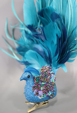 Peacock With Glitter Ornament