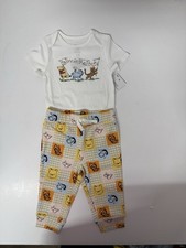 Disney Winnie the Pooh 3 Piece Outfit Set 12M Cotton Bodysuit Pants