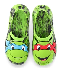 NINJA TURTLES Leonardo & Raphael Kids Molded Clogs Sizes 5-6, 7-8, 9-10 or 11-12