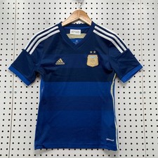 Adidas Argentina Futbol Soccer Jersey Youth Medium 11/12 Years Blue Climacool