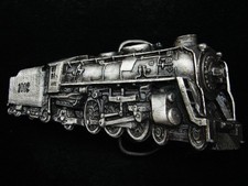 RA11121 NOS VINTAGE 1978 CUT-OUT  STEAM ENGINE TRAIN  RAILROAD BELT BUCKLE