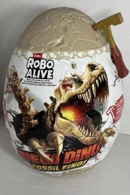 Robo Alive Mega Dino Fossil Find (T-Rex) by ZURU Dig and Discover, STEM HUGE EGG