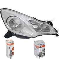 Scheinwerfer Rechts Weiß H7/H1 FüR CitroëN C3 II Sc_ DS3 Inkl. Osram Lampen