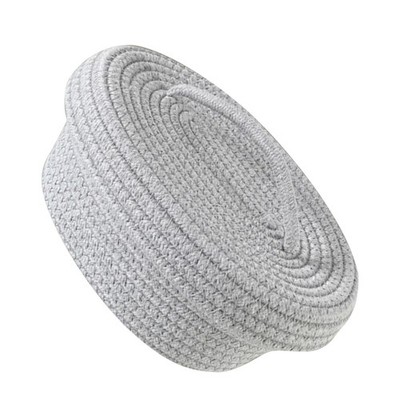  Handmade Cotton Rope Storage Basket Woven Shelf Nordic Minimalist Desktop