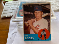 1963 Topps - Ron Santo #252 VERY NICE CARD