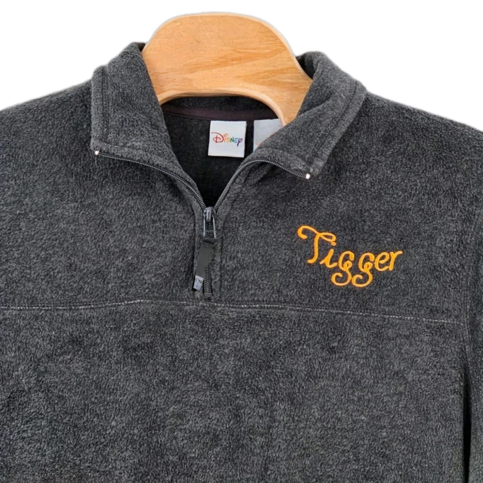 Sudadera Pullover Disney Tigger XL Gris Polar 1/4 Cremallera Personaje Winnie Pooh Foto 3 de 4