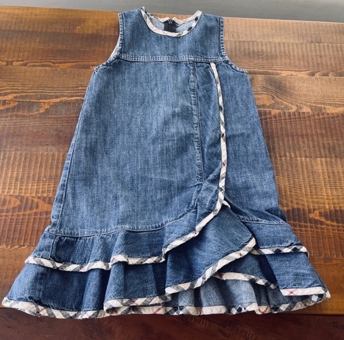 Abito denim 12/18 mesi senza maniche Burberry - Foto 1 di 4