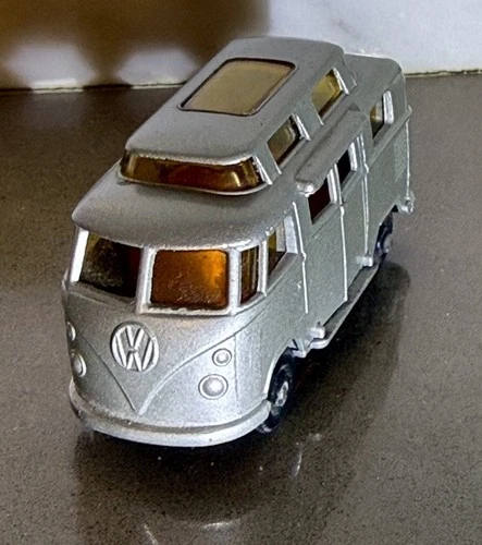 Vintage Lesney Matchbox BW Volkswagen Van Camper No. 34 Silver-Original-Minty !