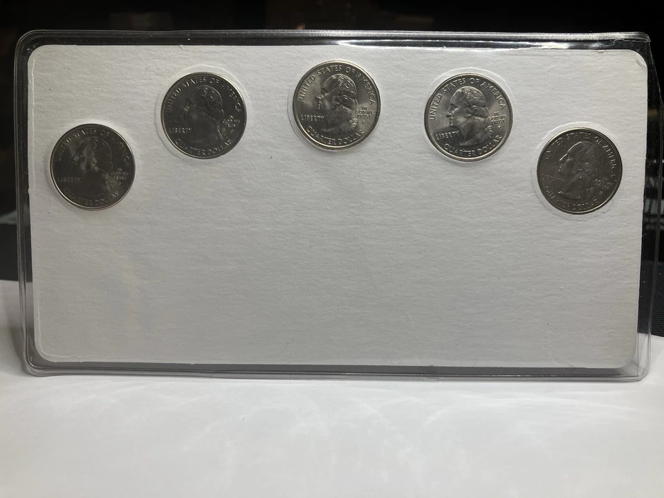 1999 - 2000 - 2001 Statehood Quarters 3 Sets Of 5 (15 Total) Coins Mixed P-D - Image 4 of 4