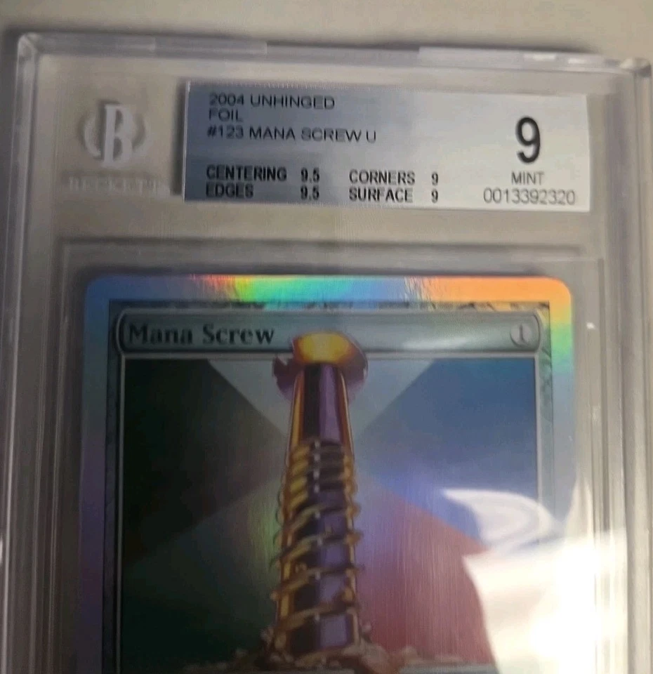 Mana Screw FOIL BGS 9 Unhinged Mint Artifact Uncommon MAGIC THE GATHERING MTG - Image 2 of 4