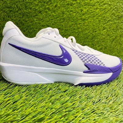 Nike Air Zoom GT Cut Academy Mens Size 7 White Purple Basketball Shoes Sneakers