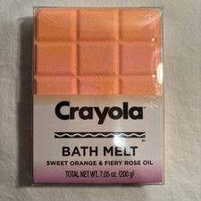 Crayola Bath Melts Sweet Orange And Fiery Rose Oil 7.05 Ounces