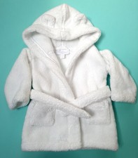 White Baby Hooded Bathrobe 0-6 Months The Little White Company London