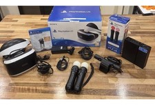 Sony VR1 Virtual Reality Headset Bundle With Box, Motion Controllers, Wires,Game