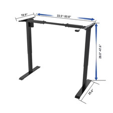 FLEXISPOT Electric Standing Desk Frame 2-Button Controller EC1B Black